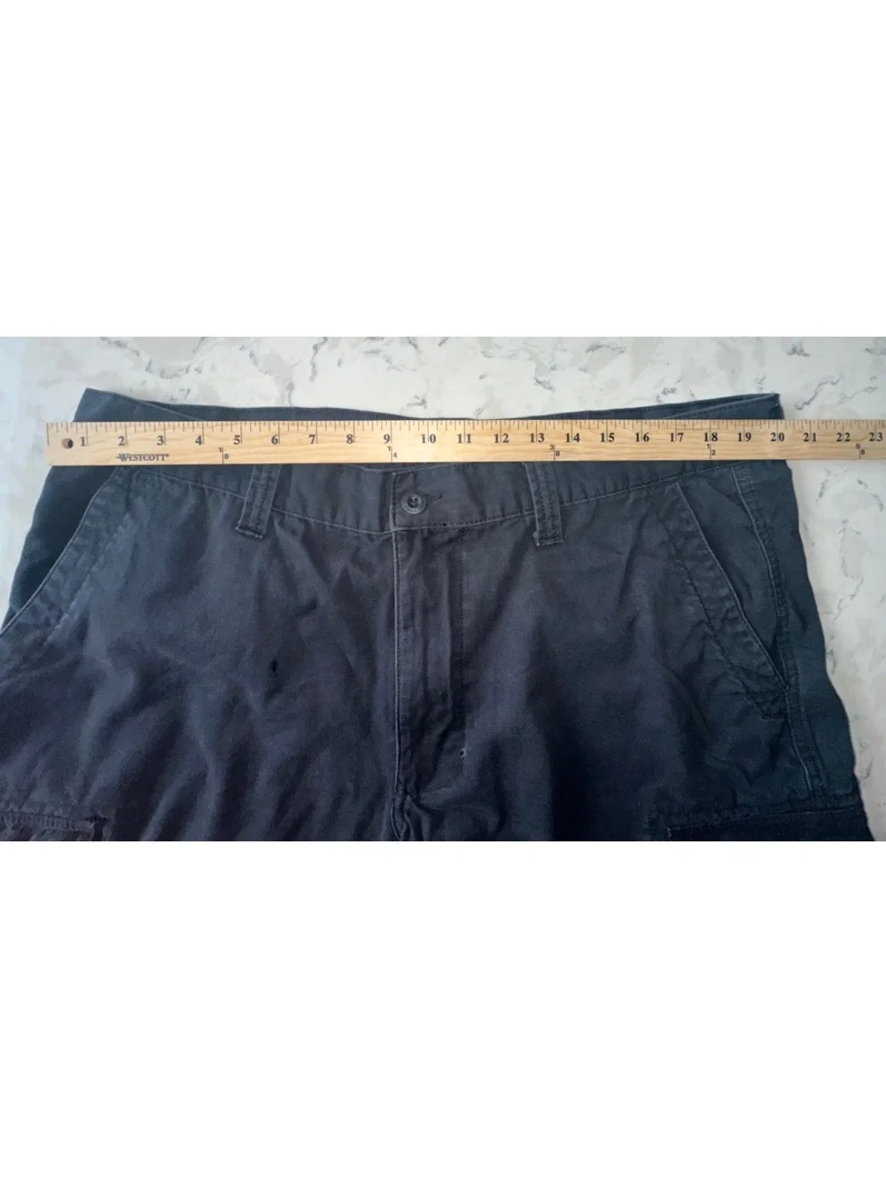 U.S. Polo Assn Cargo Shorts Men’s 40 Black Cotton Outdoor Utility Casual W40**